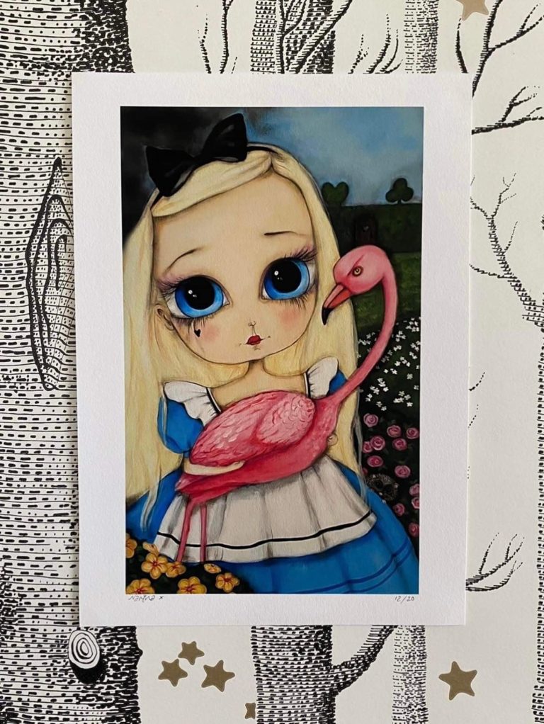 Alice and the Flamingo